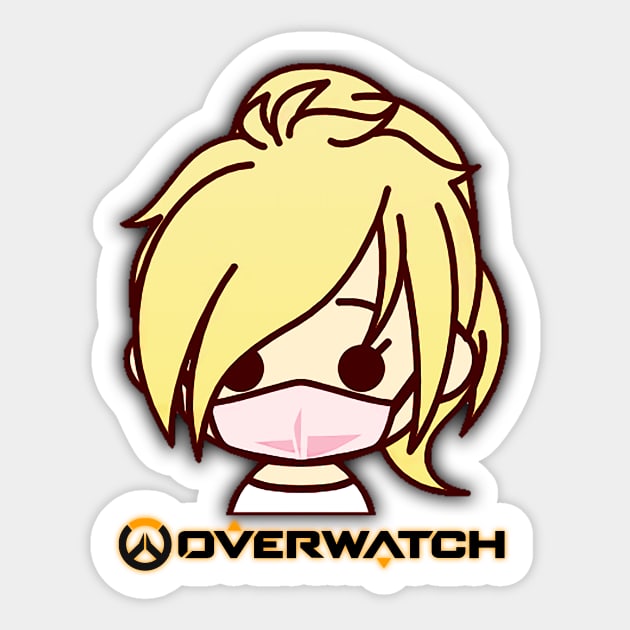 Overwatch Mercy Logo Sticker by DebHarley